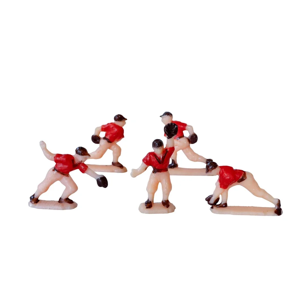 VTG 50s Baseball Player Cake Toppers Set of 5 MCM Retro Boys Sport Party Favors